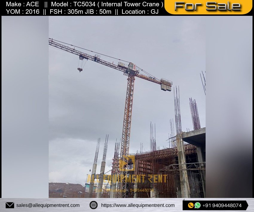 5 Ton Class Internal Tower Crane Available for Sale